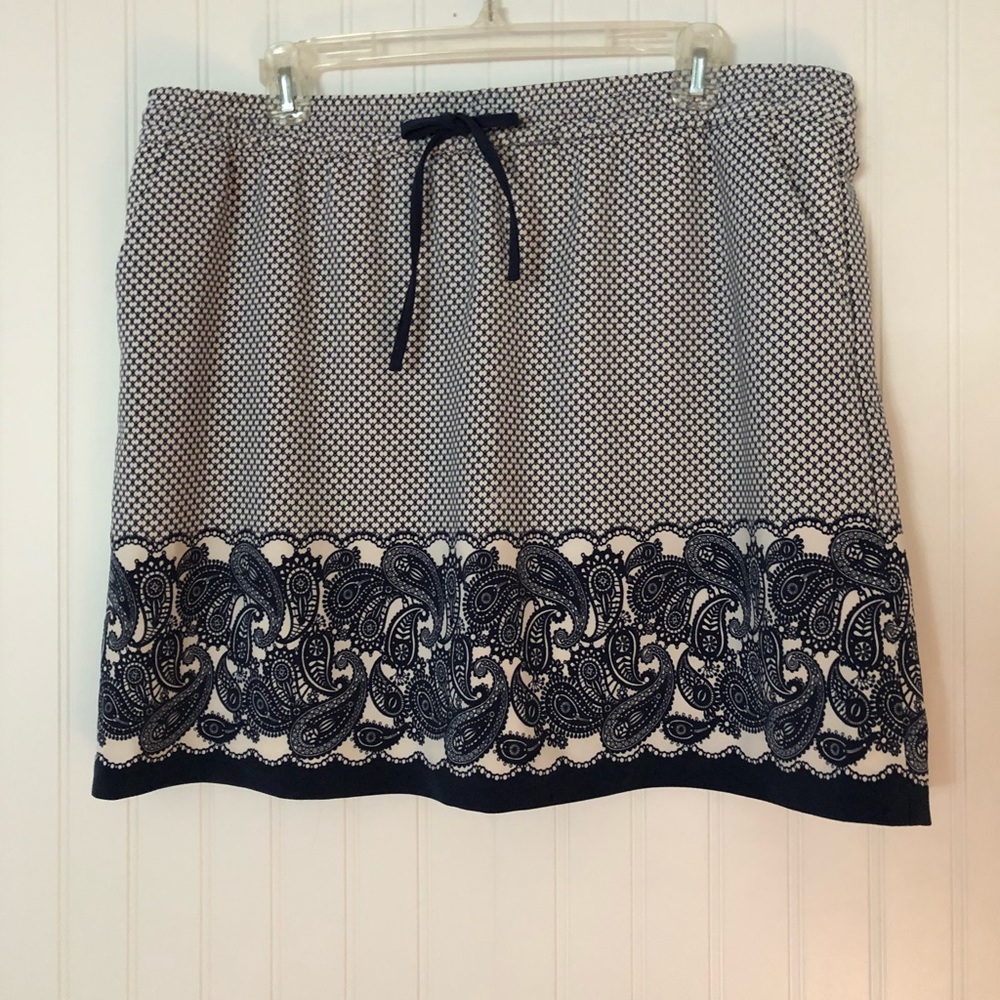 Lucy and Laurel XL Blue Mini Skirt
